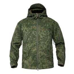 MEGE Men s Military Camouflage Fleece Tactical Jacket Men Waterproof Softshell Windbreaker Winter Army Hooded Coat Hunt Clothes 220830