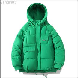 Men's Jackets Winter Cotton Quilted Men New Down Rest Fashion Loose Large Size Thickened Warm Mens Hooded L220830