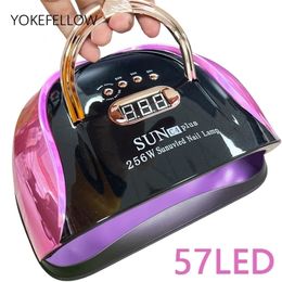 Nail Dryers UV LED Lamp Gel Light for Polish 57LED Dryer with 4 Timers Professional Art Home Salon 220829