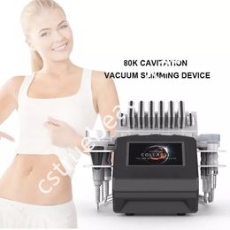 High Quality Multi-Functional Beauty Equipment Portable 80K 7 In 1 Cavitation Bio Vacuum RF Radio Frequency Slimming Machine Weight Loss Device