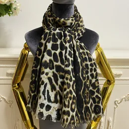 Scarves Women's long scarves pashmina good quality 100% cotton material thin and soft print Leopard grain big size 180cm 130cm