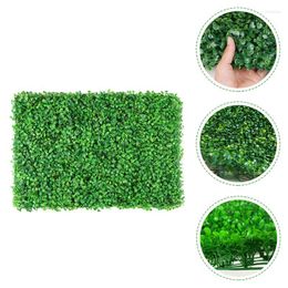 Decorative Flowers Grass Wall Artificial Panels Fake Turf Hedge Ivy Privacy Greenery Panel Faux Fence Garden Screen Carpet Boxwoodmats Patio