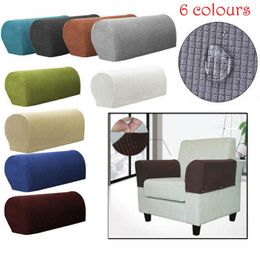 Chair Covers 2022 Style 1 Pair Removable Arm Stretch Sofa Couch Protector Armchair Armrest Cover Solid