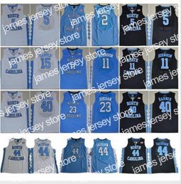 College Basketball Wears NCAA North Carolina Tar Heels Michael College 5 Nassir Little Carter 32 Luke Maye Barnes Vince 2019 UNC blue Black White Basketball Jerseys