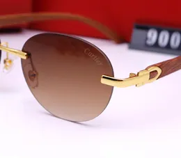 Polarised Ornamental Sunglasses New Fashion Wooden Frame Rectangle