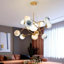Pendant Lamps Wandering Earth Design Lights LED Novelty Fixtures Nordic Hanging Postmodern Living Room Suspension Luminaires