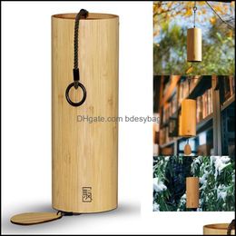 Decorative Objects Figurines Decorative Objects Figurines Bamboo Chord Wind Chimes Windchime Handmade Wooden Music Boho Bdesybag Dhvti