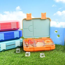 Dinnerware Sets High-value Compartmentalised Sealed Tritan Lunch Box Student With Ice Tray