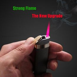 red flame Canada - New HONEST Inflatable Jet Lighter Torch Windproof Straight Red Flame Lighters For BBQ Cigar Smoking Accessories218y