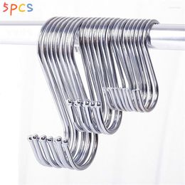 Hooks 5Pcs Stainless Steel S Kitchen Pan Utensil Clothes Hanger Hanging