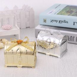 Gift Wrap Candy Box Treasure Chest Favor Wedding Boxes Gold And Silver For Baby Birthday Wholesale