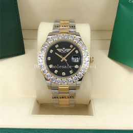 5 Stlye Watches Big Diamond Bezel 43mm Datejust 126234 126333 126334 President black Dial 2813 Movement Automatic two tone Gold Mens Watch Men's Wristwatches