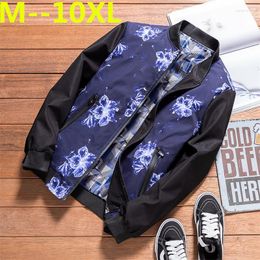 Men's Jackets Plus Size 10XL 9XL 8XL 6XL 5XL 4XL Brand Clothing Spring Winter Windbreaker Men Coat Bomber Jacket Cotton Coats