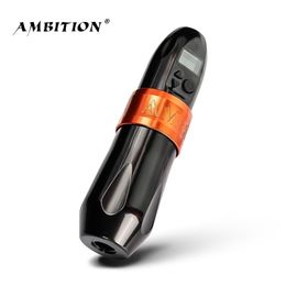Tattoo Machine Ambition Troll Professional Wireless Pen Strong Coreless Motor 1650 mAh Lithium Battery for Artist 220829