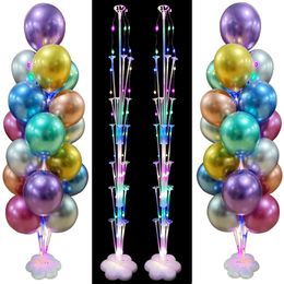 Christmas Decorations 7 13 19 Tube Balloon Holder s Stand Column Eid Adult Kids Birthday Party Baby Shower Wedding Decoration Supplies 220829