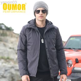 Men's Jackets Oumor Winter Casual Thick Waterproof Parka Outdoor Military Casaco Masculino Windproof Jacket L220830