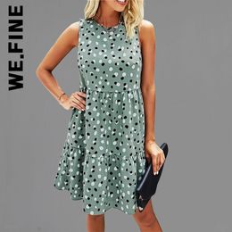 Casual Dresses We.Fine Dress Women Fashion Vintage Sweet Dress Chic Party Dresses Girl Elegant Robe Club Simple Vestidos Dresses Woman 220829