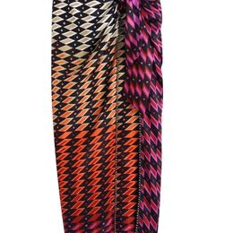 Skirts Zevity Women Vintage Color Match Geometric Print Knotted Sarong Midi Skirt Faldas Mujer Ladies Chic Side Zipper Vestidos QUN964 220830