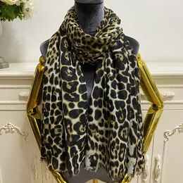 Women's long scarves pashmina good quality 100% cotton material thin and soft print Leopard grain big size 180cm -130cm