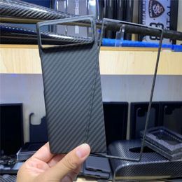 Genuine Real Carbon Fibre Aramid Slim Cases for Xiaomi MIX Fold 2 Matte Armour Cover