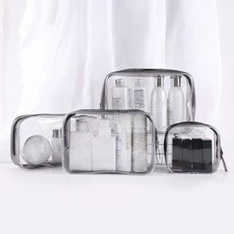 Women Fashion PVC Clear Travel Makeup Cosmetic Bags Organiser Zipper Makeup Case Pouch Toiletry Kit Bag