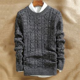 Men's Sweaters Pullover Casual Knitted Blouse High Collar Keep Warmth Clothes for Winter 220830