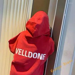 Men's Hoodies Casual Couple Oversize Welldone Pullover Sweatshirts Men Women Fashion All-match Simple High Quality We11done Hooded