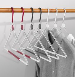 Hangers Racks 1Pc Portable Foldable Hanger Aluminium Alloy Clothes Rack For Travel Household Dormitory Coat Hangers Fold Carshop2006 Dhazc