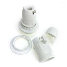 Lamp Holders ES E14 M10 Light Bulb Holder Edison Screw Pendant Socket & Lampshade Collar