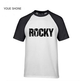 shirt sayings UK - Vintage fashion Humor Sayings T Shirt Men Rocky Balboa t-shirt Artwork Tee Shirt Adults New Summer Tops hipster male tshirt Tees & Polo209C