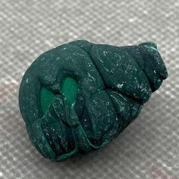 -Colares pendentes verdes de malaquita verde natural bela em forma de agulha mais veludo quartzo mineral amostra de cura decoração de casa k1#