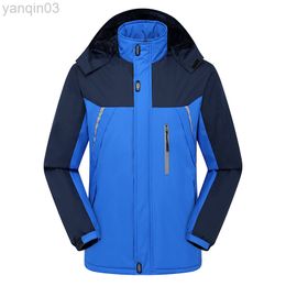 Men's Jackets Outdoor Tactical Windproof Waterproof Good Quality Thicker Warm Winter Hooded Casual L220830