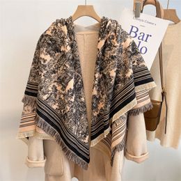 Thickened square scarf shawl autumn and winter home outdoor scarf