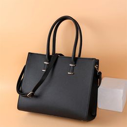 -Women Briefcases Business Bags Ice Portfolio große Kapazität Handtasche Kreuzmuster Leder Laptop Bag tote2307