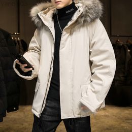 Men's Jackets M-3XL Winter Men Outdoor Ski Snow Waterproof Hooded Rain With Detachable Fur Korean Streetwear Clothing Xxl L220830