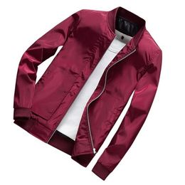 Mens Jackets Attractive Men Coat Exquisite Edging Polyester Solid Zipper Design Men Outerwear for Daily Solid Zipper Design Men Outerwear 220830