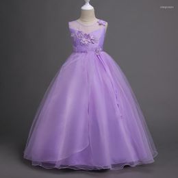 Girl Dresses 2022 Children's Costumes In The Big Boy Long Dress Performance Skirt Princess Gauze Wedding Flower