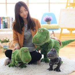 40-100cm doldurulmuş peluş hayvanlar dinozor peluş oyuncaklar karikatür tyrannosaurus sevimli doldurulmuş oyuncak bebek çocuklar çocuklar için erkekler doğum günü