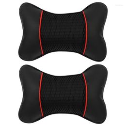 Seat Cushions 2pcs Multi-functional Car Pillow Neck Waist Cushion Comfort Head Support