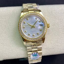 Designer Mulheres Mens Relógios de Alta Qualidade 31mm Watche Luxo Mulheres Relógios Automáticos Senhoras Moda Diamante Roman Alphabet Shell Dial Montre de Luxe Presente