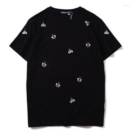 Men's T Shirts High 2023 Men Cotton Classic Embroidery Bee T-Shirt Hip Hop Skateboard Street T-Shirts Tee Shirt Top Kenye #N277