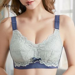 Bras MeooLiisy Sexy Lace Brassiere Wire Free Push Up Bra Lingerie In House Design 3 4 B C Dup Woman Women s Intimates 220830