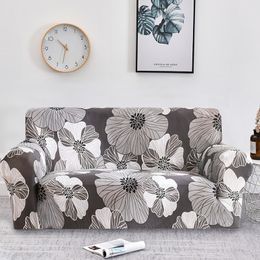 Chair Covers Floral Printing Sofa for Living Room Slipcovers Cotton Elastic Couch Towel Protector 1PC 220830