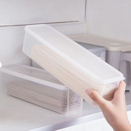 Storage Bottles Moisture-proof Household Noodle Translucent Box Airtight Spaghetti Food Fruit Container Home Kitchen Egges