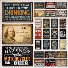 Metal Painting Vintage Metal Liquor Plates Sign Metal Posters Vintage Tin Sign Beer Drinkers Bars Pubs Clubs Kitchen Homes Men Caves Wall Decor T220829