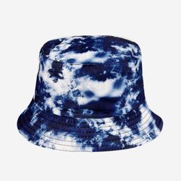 Printed hat outdoor sunscreen graffiti double-sided pot hat