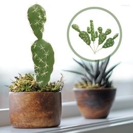 Decorative Flowers Faux Artificial Fakelargepot Tall Cacti Plants Small Realistic Potted Outdoor