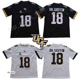 shaquem griffin NZ - Men's T Shirts NCAA University of Central Florida Shaquem Griffin Jersey Men Football Black White UCF Knights College Jerseys AAC Stitched Quality