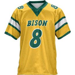 James American College Football Wear College 2022 NCAA NDSU North Dakota State Bison Stitched Football Jersey 42 Oscar Benson