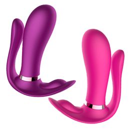 Beauty Items Massager Vibration sexy ToyFemale Wearable Butterfly Vibrator with Wireless Remote Control G Spot Clitoral Stimulator for women